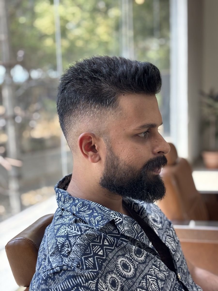 Men's Fade Beard at Let's Flaunt salon, Mallasandra Bengaluru